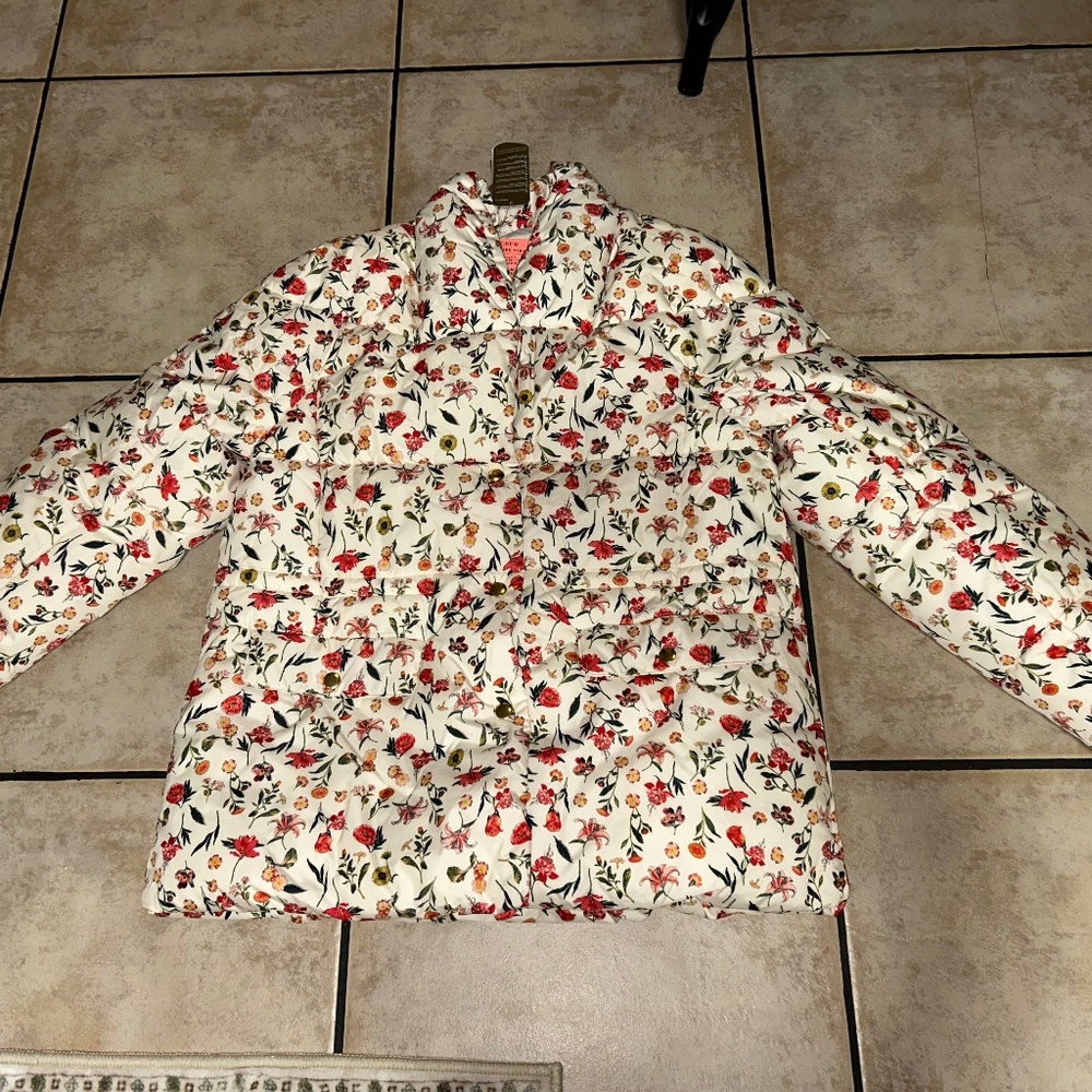 J.Crew Floral Puffer Coat – Size Small – NEW With Tags